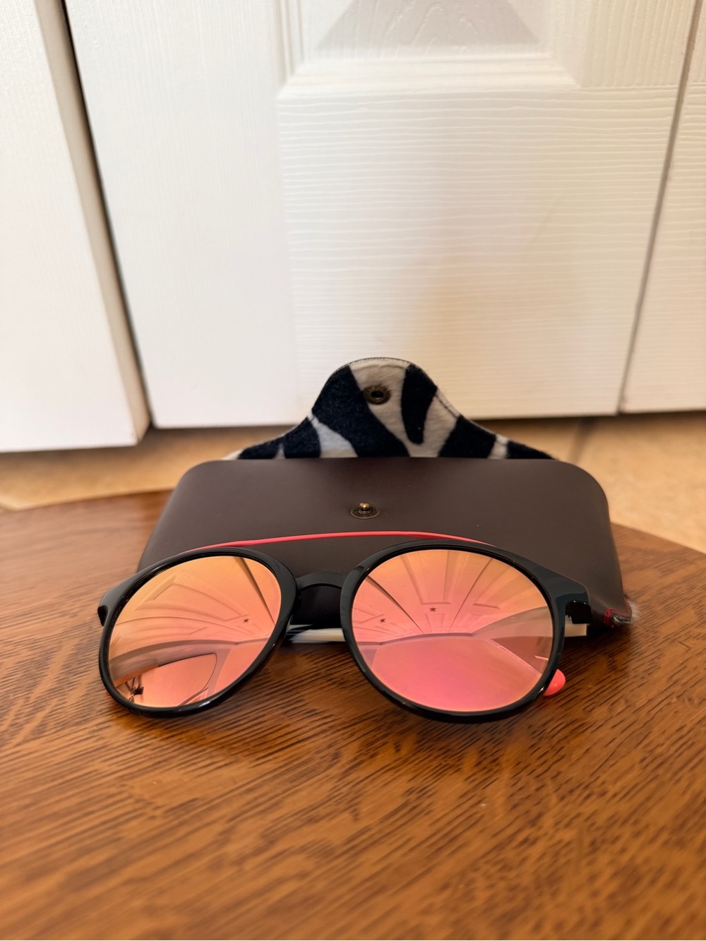 UNISEX SUNGLASSES ETNIA BARCELONA AFRICA 06 Pink and Zebra Print